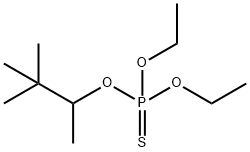 O,O-Diethyl O-(1,2,2-trimethylpropyl) =phosphorothioate Structure