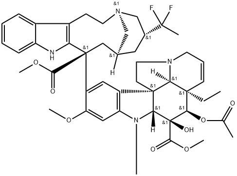 20',20'-difluoro-4'-deoxyvinblastine Structure