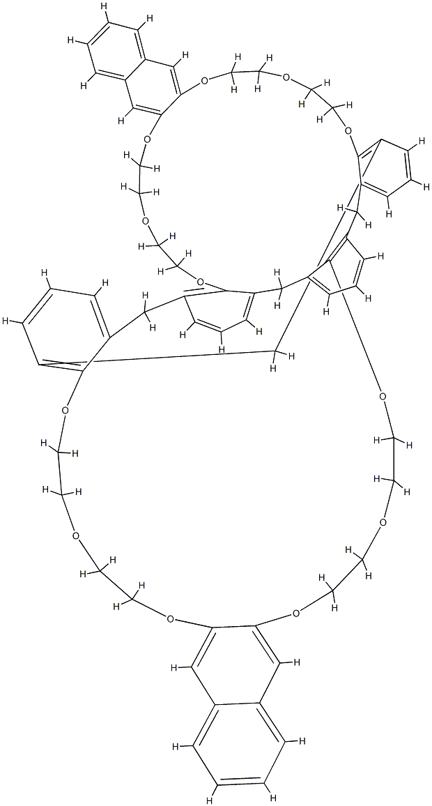 CALIX[4]-BIS-2,3-나프토-크라운-6 구조식 이미지