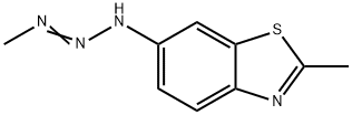 Benzothiazole, 2-methyl-6-(3-methyl-2-triazeno)- (8CI) Structure