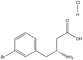 (R)-3-Amino-4-(3-bromo-phenyl)-butyric acid-HCl Structure