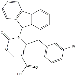 Fmoc-(R)-3-Amino-4-(3-bromo-phenyl)-butyric acid Structure