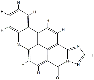 5H-thioxantheno[2,1,9-def][1,2,4]triazolo[5,1-a]isoquinolin-5-one 구조식 이미지