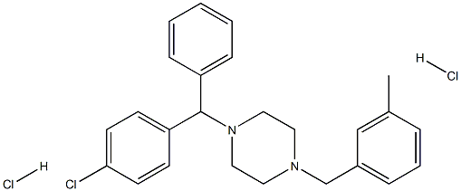 mecilizine hydrochloride 구조식 이미지