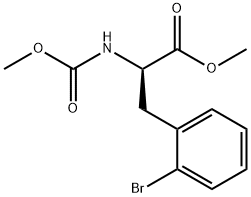 methyl (R)-3-(2-bromophenyl)-2-((methoxycarbonyl)amino)propanoate Structure