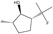 Cyclopentanol, 2-(1-fluoro-1-methylethyl)-5-methyl-, [1-alpha-,2-ba-(R*),5-ba-]- (9CI) 구조식 이미지