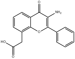 4H-1-Benzopyran-8-aceticacid,3-amino-4-oxo-2-phenyl-(9CI) Structure