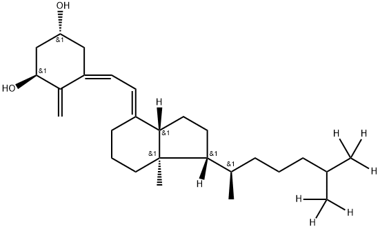 Alfacalcidol-D6 구조식 이미지