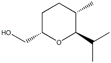 2H-Pyran-2-methanol,tetrahydro-5-methyl-6-(1-methylethyl)-,[2S-(2alpha,5alpha,6bta)]-(9CI) Structure