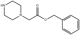 1-Piperazineacetic acid, phenylmethyl ester 구조식 이미지