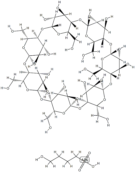 Heptakis-O-(4-sulfobutyl)-beta-Cyclodextrin Structure