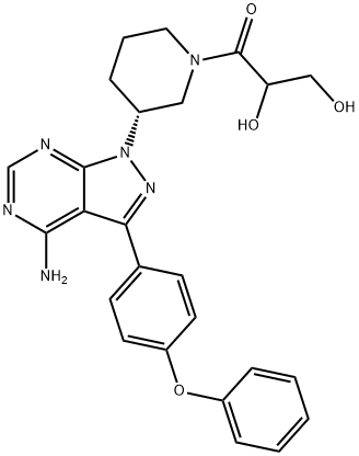 Dihydrodiol Ibrutinib Structure