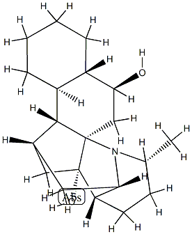 (1S,7aα,11aβ,11bα,13aα)-Hexadecahydro-4β-methyl-12β,1β,5aβ-ethanylylidene-5aH-naphtho[1,2-c]quinolizine-7α,15-diol 구조식 이미지