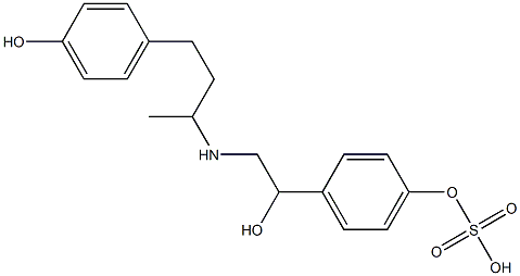 Ractopamine-10’-sulfate(MixtureofDiastereomers) 구조식 이미지