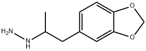 1-[α-메틸-3,4-(메틸렌비스옥시)페네틸]히드라진 구조식 이미지