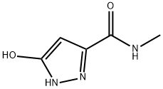 1H-피라졸-3-카르복스아미드,5-히드록시-N-메틸-(9CI) 구조식 이미지