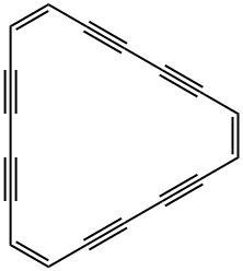 (1Z,7Z,13Z)-1,7,13-Cyclooctadecatriene-3,5,9,11,15,17-hexyne 구조식 이미지