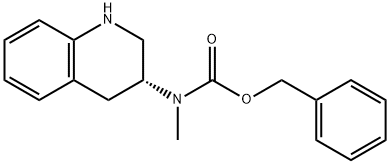 (R)-benzyl Methyl(1,2,3,4-tetrahydroquinolin-3-yl)carbaMate Structure