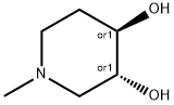 3,4-Piperidinediol,1-methyl-,(3R,4R)-rel-(9CI) Structure