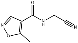 4-Isoxazolecarboxamide,N-(cyanomethyl)-5-methyl-(9CI) Structure