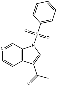 1-(1-(phenylsulfonyl)-1H-pyrrolo[2,3-c]pyridin-3-yl)ethanone(WXC04763) Structure