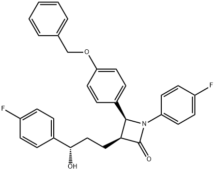 4a€-O-Benzyloxy (3S,4S)-Ezetimibe Structure