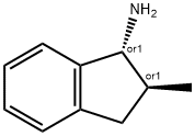 1H-Inden-1-amine,2,3-dihydro-2-methyl-,(1R,2S)-rel-(9CI) 구조식 이미지