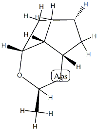 4,6-Methanocyclopent[e]-1,3-oxathiin,hexahydro-2-methyl-,(2-alpha-,4-bta-,4a-alpha-,6-bta-,7a-alpha-)-(9CI) 구조식 이미지