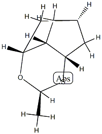 4,6-Methanocyclopent[e]-1,3-oxathiin,hexahydro-2-methyl-,(2-alpha-,4-bta-,4a-alpha-,6-bta-,7a-alpha-)-(9CI) Structure