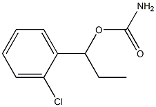 Carbamic acid o-chloro-α-ethylbenzyl ester Structure