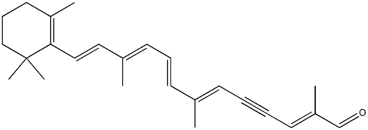 15,15'-didehydro-12'-apo-beta,psi-carotenal 구조식 이미지