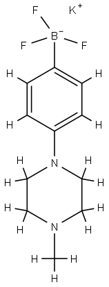 Potassium 4-(1-methy-4-piperazinyl)phenyltrifluoroborate, 95% 구조식 이미지