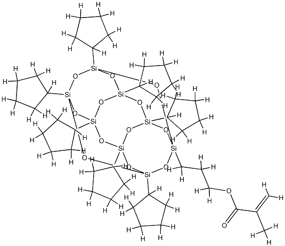 POLY(CYCLOPENTYLSILSESQUIOXANE), METHACRYLOXYPROPYL SUBSTITUTED Structure