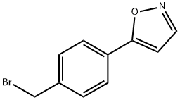 5-(4-(bromomethyl)phenyl)isoxazole Structure