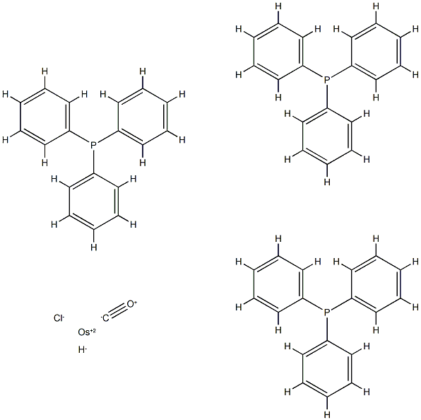 carbonylchlorohydrotris(triphenylphosphine)osmium 구조식 이미지