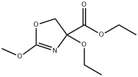 4-Oxazolecarboxylicacid,4-ethoxy-4,5-dihydro-2-methoxy-,ethylester(9CI) Structure