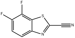 2-Benzothiazolecarbonitrile,6,7-difluoro-(9CI) Structure