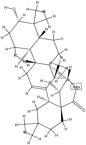 3β,15β,16α-Trihydroxyolean-12-en-28-oic acid γ-lactone 구조식 이미지