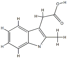 1H-Indol-1-yl,3-(carboxymethyl)-2-methyl-(9CI) 구조식 이미지