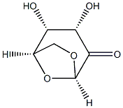 beta-D-lyxo-Hexopyranos-2-ulose, 1,6-anhydro- (9CI) Structure