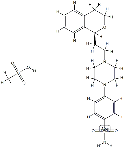 sonepiprazole Mesylate 구조식 이미지