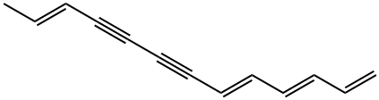 1,3,5,11-Tridecatriene-7,9-diyne, (E,E,E)- Structure