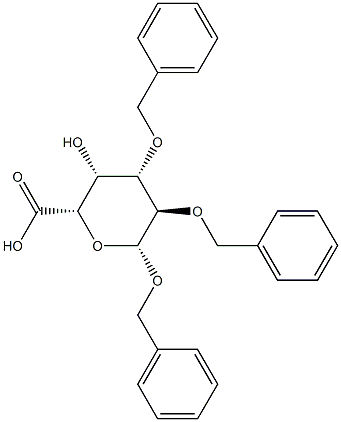 벤질2-O,3-O-디벤질-β-D-갈락토피라노시두론산 구조식 이미지