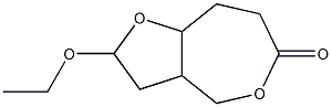 Furo[3,2-c]oxepin-6(4H)-one,2-ethoxyhexahydro-,(2alpha,3abta,8abta)-(9CI) 구조식 이미지