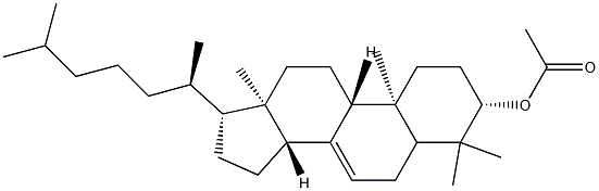 4,4-디메틸콜레스트-7-엔-3β-올아세테이트 구조식 이미지