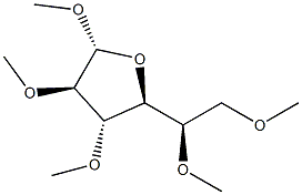 Methyl 2-O,3-O,5-O,6-O-tetramethyl-β-D-galactofuranoside Structure