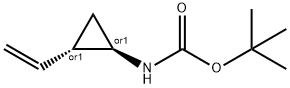 Carbamic acid, [(1R,2S)-2-ethenylcyclopropyl]-, 1,1-dimethylethyl ester, rel- Structure