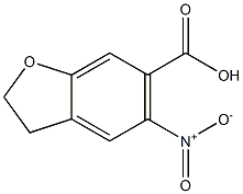 6-벤조푸란카르복실산,2,3-디히드로-5-니트로-(9CI) 구조식 이미지