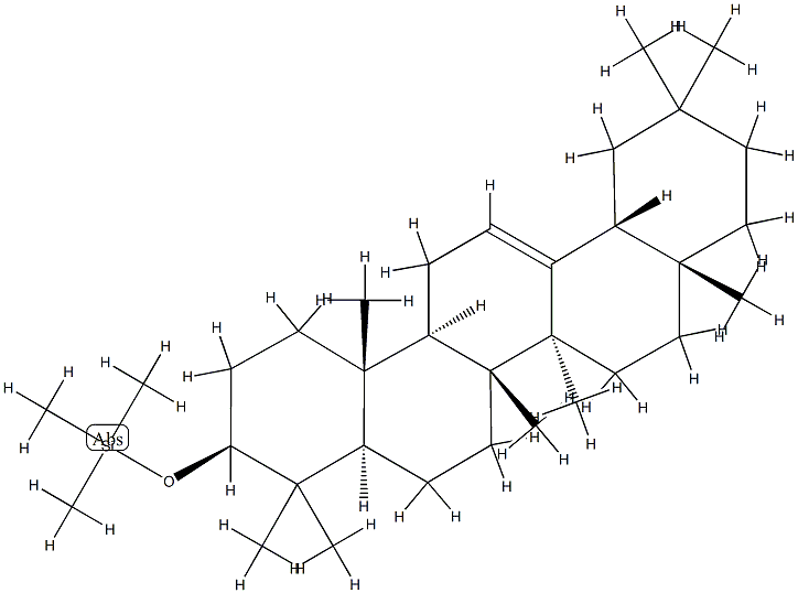 [(Olean-12-en-3β-yl)옥시]트리메틸실란 구조식 이미지