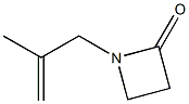 2-Azetidinone,1-(2-methyl-2-propenyl)-(9CI) Structure